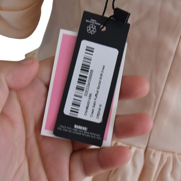 NWT Pretty Little Thing Blush Pink Bubble Mini Dress Sz 6 Party Prom Fairycore - Picture 8 of 10